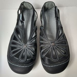 Jambu Black Marigold Vegan Walking Flats Wmns 10